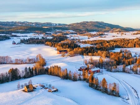 Hokksund Skotsmoen fields winter edition
