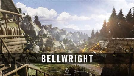 Medieval rebel camp at dusk from Bellwright game world