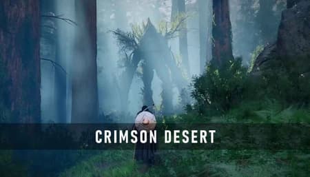 Crimson Desert hero Kliff exploring the vast land of Pywel