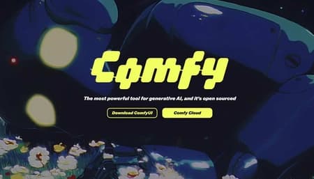 Artist designing AI image pipeline with ComfyUI nodes